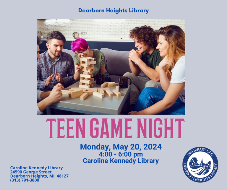 Image of teen group playing a game with text.