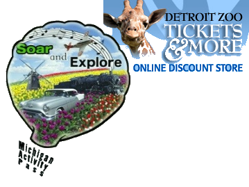 Michigan Activity Pass & Detroit Zoo logos 